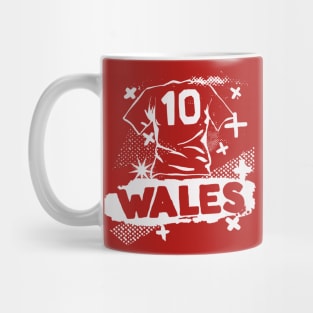 Retro Welsh Football // Vintage Grunge Wales Soccer Mug